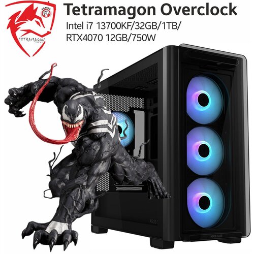 TETRAMAGON Racunar Overclock Intel i7 13700KF/32GB/1TB/RTX4070 12GB/750W, Crni Cene
