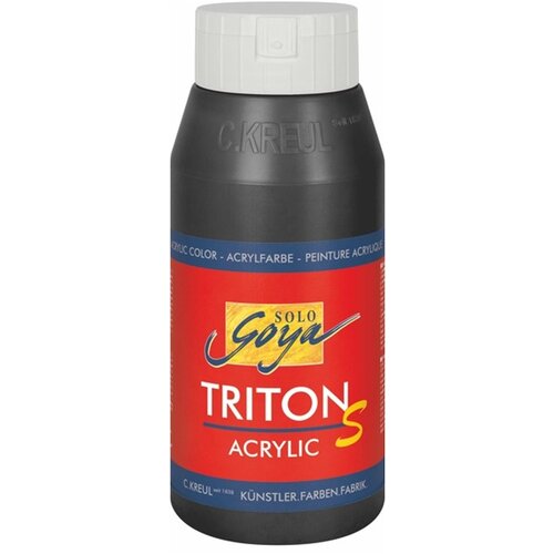  Akrilna boja Solo Goya Triton S 750 ml | Black Slike