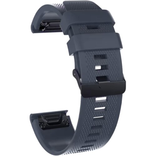 Chameleon Silikonski pa&amp;scaron;ček za Garmin ure (20mm), hitro zapenjanje, temno moder Slike