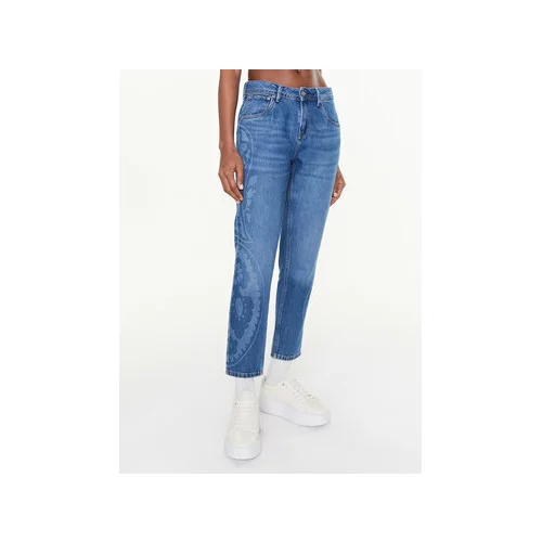 Pepe Jeans Jeans hlače Violet Bandani PL204403R Modra Mom Fit