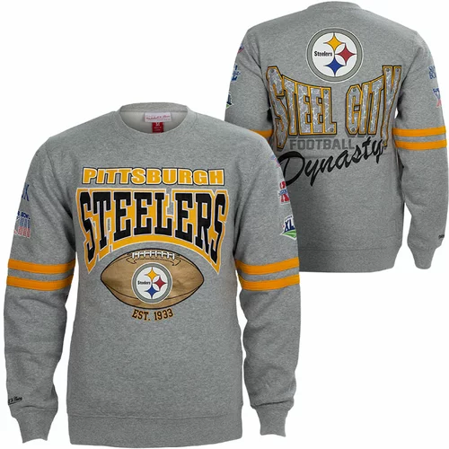 Mitchell And Ness muški Pittsburgh Steelers Mitchell & Ness All Over Print Crew pulover