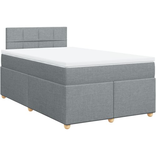 Maison Chic Box spring postelja - Vzmetna postelja z vzmetnico svetlo siva 120x200 cm blago SL5206, (21905569) Cene