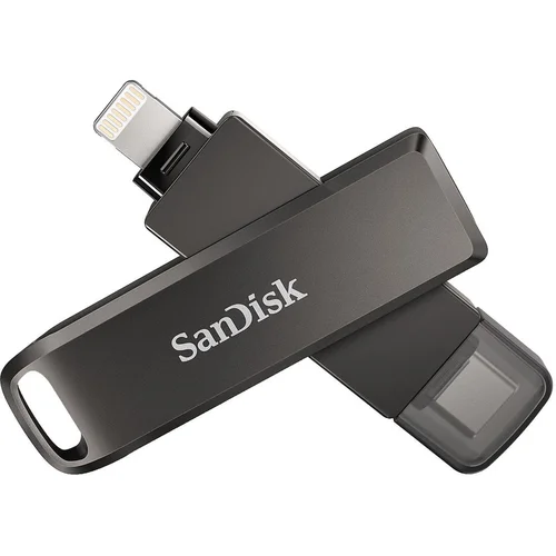 San Disk Ixpand Flash Drive Luxe 128GB - USB-C + Lightning - za iPhone, iPad, Mac, USB Type-C naprave