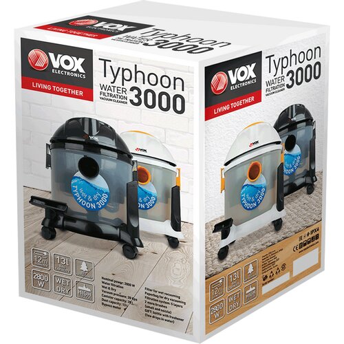 Vox usisivač sa vodenim filterom typhoon 3000 crni Slike