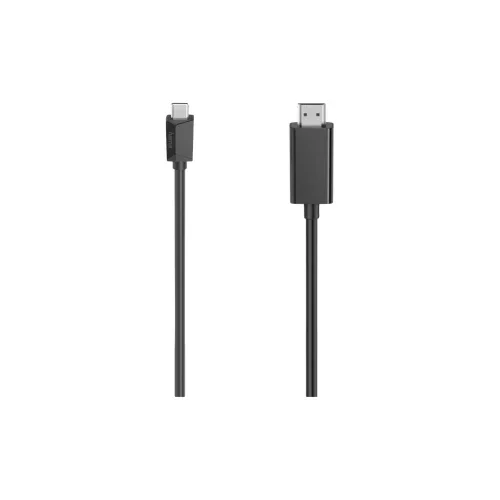 Hama USB-C® adapterski kabel USB-C® utikač, HDMI A utikač 1.50 m crna 00200718 USB-C® kabel za zaslon