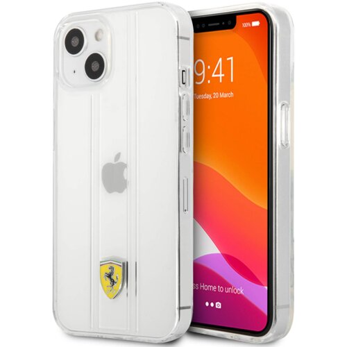 Ferrari silikonski ovitek Scuderia FES3SHCP13MTR za iPhone 13 6.1 - prozoren Slike