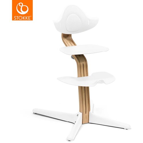 Stokke stol za hranjenje Nomi Oak white Cene