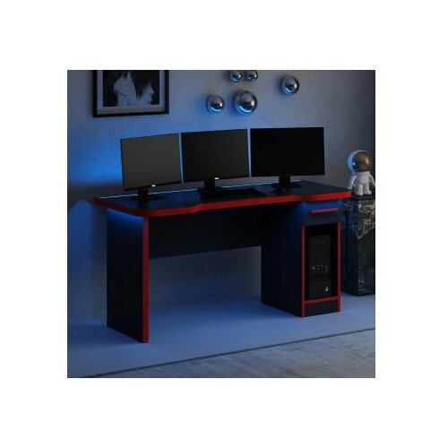 Hanah home gejming sto phoenix 9 black red Cene