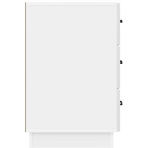  Noćni ormar s ladicama Bijela visokog sjaja 43 x 41 x 63,5 cm Slike
