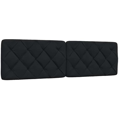 vidaXL Vzglavna stranica črna 180 cm blago Cene
