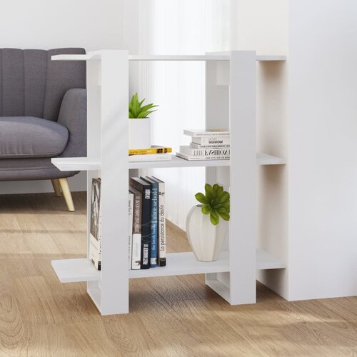 The Living Store Knjižna omara/pregrada bela 80x30x87 cm - Knjižna Omara, (21431634) Slike