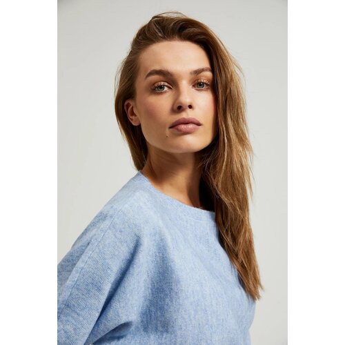 Moodo Women's sweater with 3/4 sleeve - blue Cene