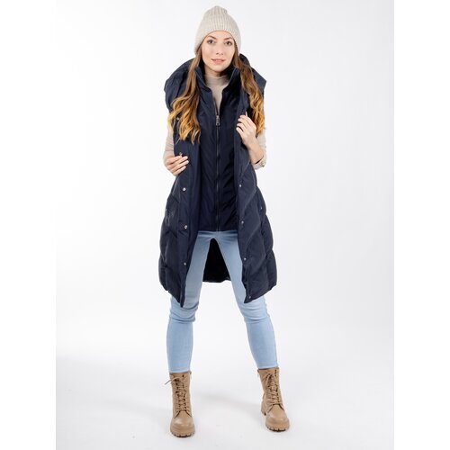 Glano Women's quilted vest - dark blue Cijene