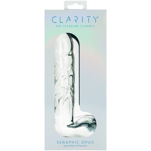 Clarity Seraphic Opus - stakleni G-točka dildo (prozirno) Slike