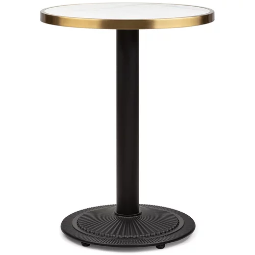 Blumfeldt Patras Jewel, mramorni stol, u stilu secesije, Ø: 57,5 ​​cm, visina: 75 cm, postolje od lijevanog željeza