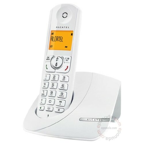 Alcatel F370 beli bežični telefon Slike