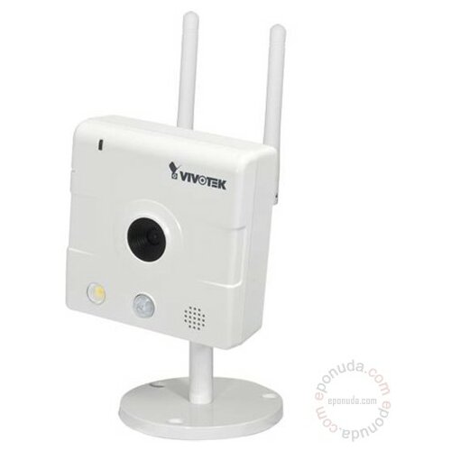 Vivotek IP8133W Wireless-N mini IP kamera 1 Mega Pixel 720P HD@30 fps H.264+MPEG4+MJPEG Streams Cene