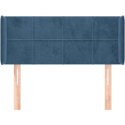  Uzglavlje s u&amp;scaron;ima tamnoplavi 103x16x78/88 cm bar&amp;scaron;unasti Slike