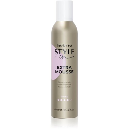 Inebrya Style-In Style-In Extra Mousse penasti utrjevalec za lase z ekstra močnim utrjevanjem 400 ml Slike