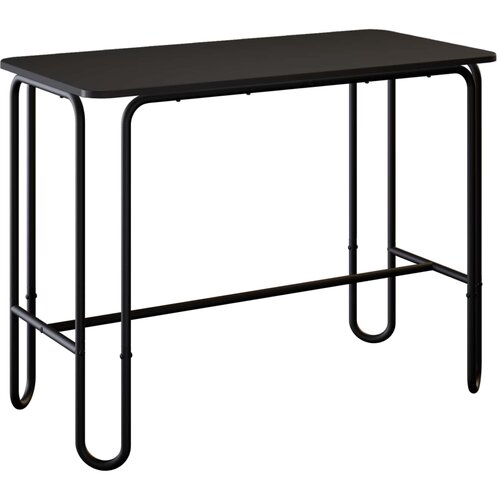  Stol za objedovanje 100 x 50 x 75 cm Konstruirano drvo Crna Slike