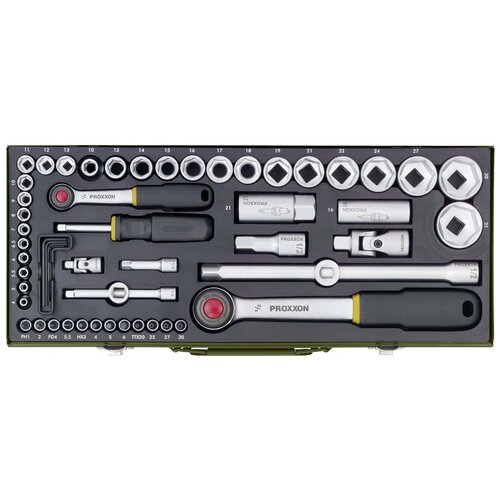 Proxxon industrial Set nasadnih ključeva i nastavaka (½ + ¼″ kutnik, 56 -dij.) Cijene