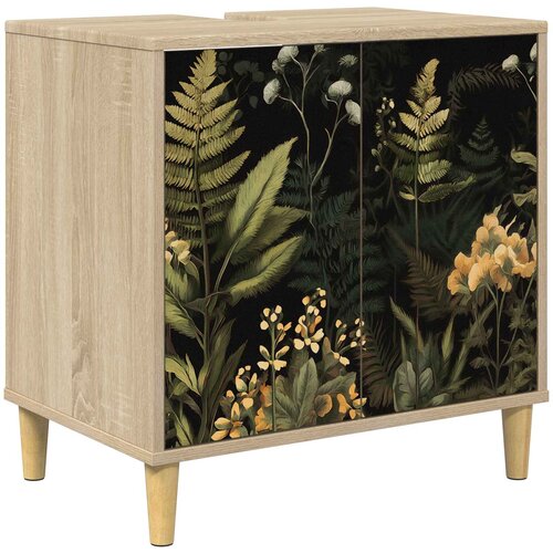  Kupaonski ormar RHENEN Sonoma 60 x 40 x 60 cm Konstruirano drvo Slike