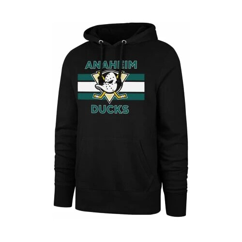 47 Brand Men's Sweatshirt NHL Anaheim Ducks BURNSIDE Pullover Hood Slike