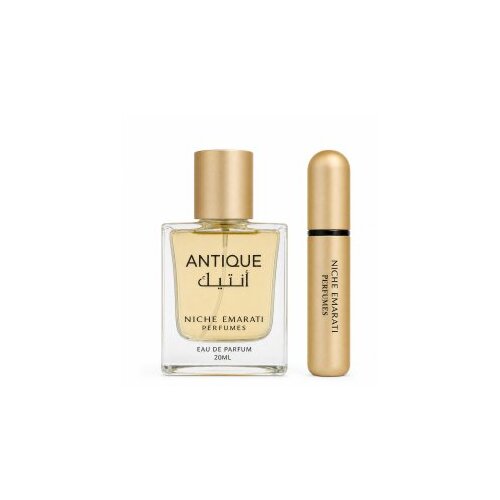 Niche Emarati Antique parfumirana voda unisex + atomizer 20 ml Slike
