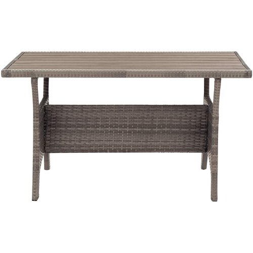  Vrtni stol sivi 120 x 70 x 66 cm od poliratana Slike