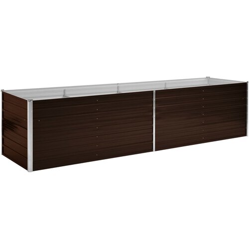 vidaXL Visoka greda rjava 320x80x77 cm pocinkano jeklo Cene
