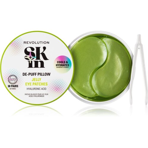 Revolution Skindividual Happy Hydrate De-Puff Hyaluronic Acid Jelly Eye Patches hidratantni gel jastučići za okoloočno područje 30 kom Cene