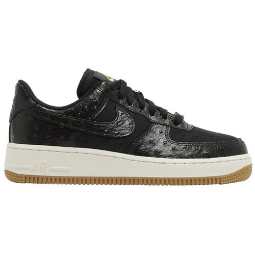 Nike Nizke superge Air Force 1 Low &amp;#039;07 Black Ostrich Gum (Women&amp;#039;s) Črna Slike