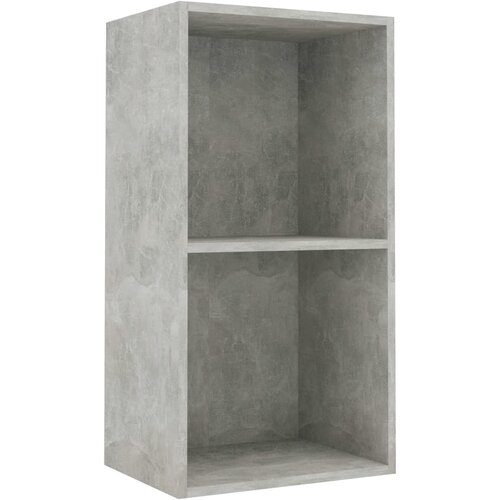 vidaXL Knjižna omara 2-nadstropna betonsko siva 40x30x76,5 cm Cene