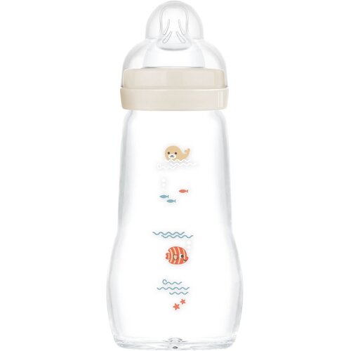 Mam steklenička steklena Feel good 260ml sort Slike