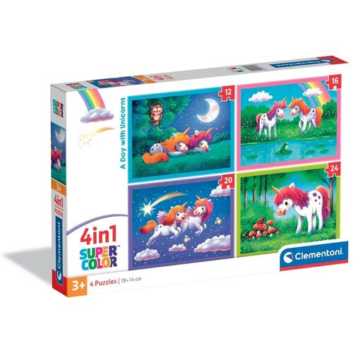 Clementoni En dan z enorogi 4-v-1 sestavljanka - Cene