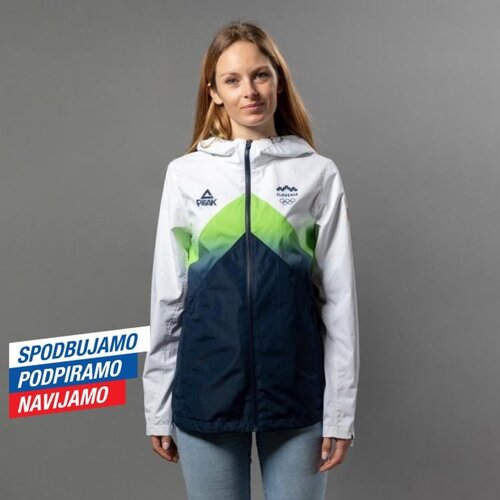 Peak Ženska jakna s kapuco ZFA4206, modro - bela, velikost M Cene