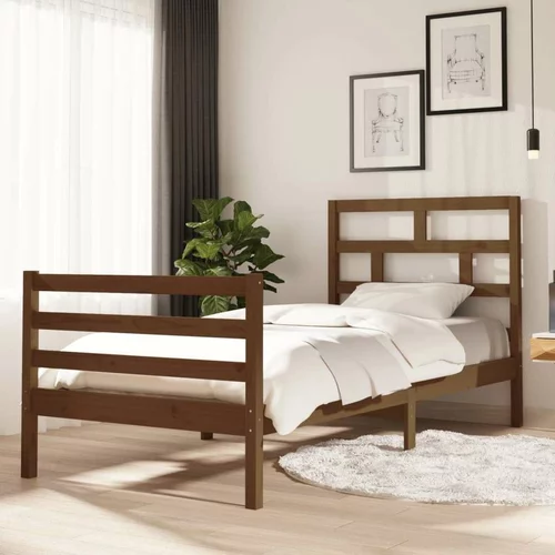  za krevet od masivne borovine smeđa boja meda 90 x 200 cm