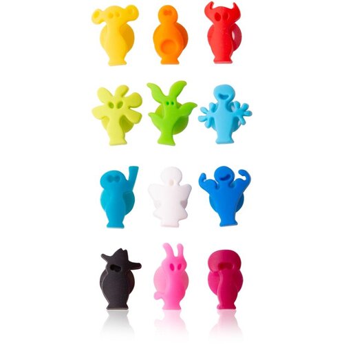 VACUVIN Silikonske oznake za razlikovanje čaša u setu Paty people – Cijene