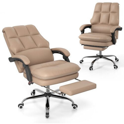  Ergonomska uredska stolica s uvlačivim osloncem za noge, direktorska stolica Cene