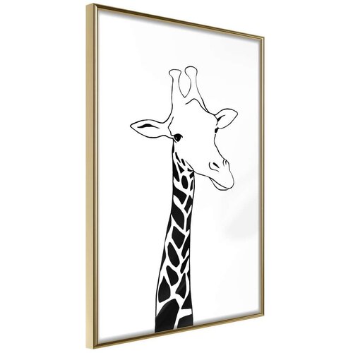  Poster - Black and White Giraffe 40x60 Cijene