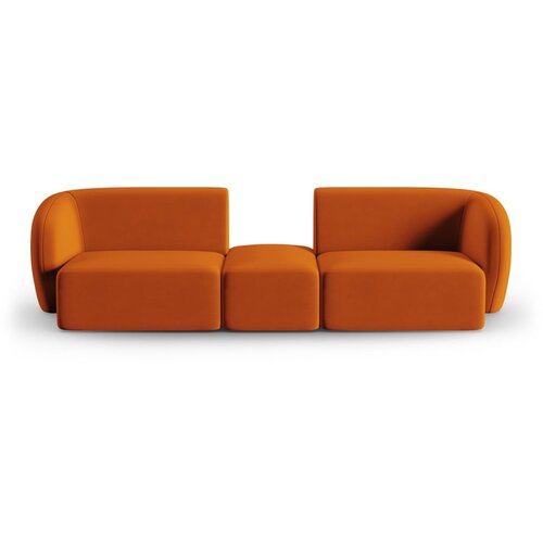 Milo Casa Žametna sedežna garnitura v barvi terakote 246 cm Paolo &amp;ndash; Slike