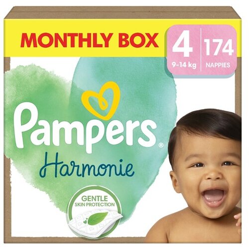 Pampers PLENICE plenice Harmonie, velikost 4 (9-14 kg), 174 kosov Cene
