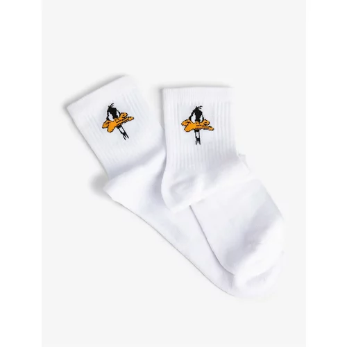 Koton Daffy Duck Crewneck Socks Licensed Embroidered
