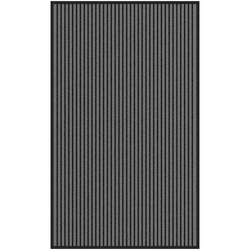 vidaXL Predpražnik črtast črn in siv 90x150 cm Cene