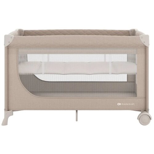 Kinderkraft prenosivi krevetac Leody Up Beige 2 Niova Slike