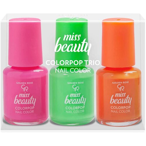 Golden Rose set lakova za nokte Miss Beauty Popcolor Trio Nail Color Cene
