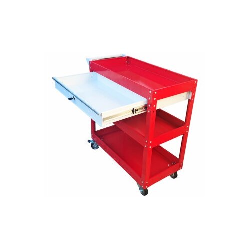 Prolinetech kolica za alat sa 3 police i fiokom - crvena plt/ws-03/1 ( PLT/WS-03/1 RED ) Slike