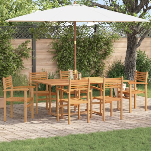 vidaXL Gardeenske zložljive stole 6 pcs Rjava 55.5 x 55.5 x 90 cm Cene