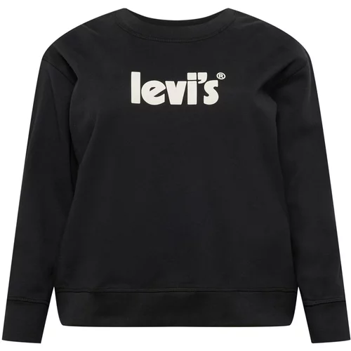 Levi's Sweater majica 'PL GRAPHIC STANDARD CREW BLACKS' crna