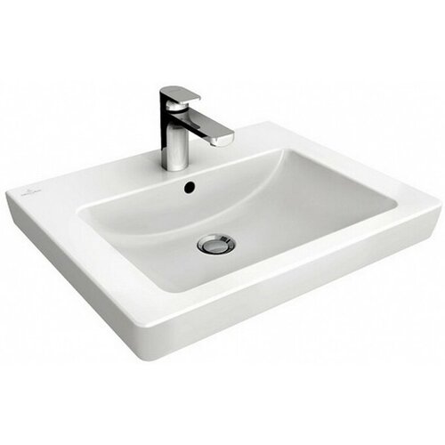 Villeroy &amp;amp; Boch umivalnik z luknjo in prelivom 600x470 mm SUBWAY 2.0 VANITY 7113 60 01 Alpin White Slike